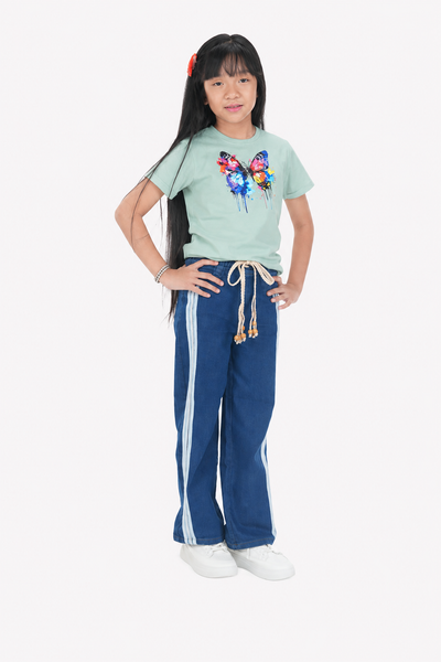 Girls Twill Baggy Pant