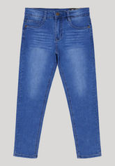 Boys Slim Regular Fit | Mid Blue