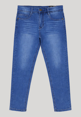 Boys Slim Regular Fit | Mid Blue