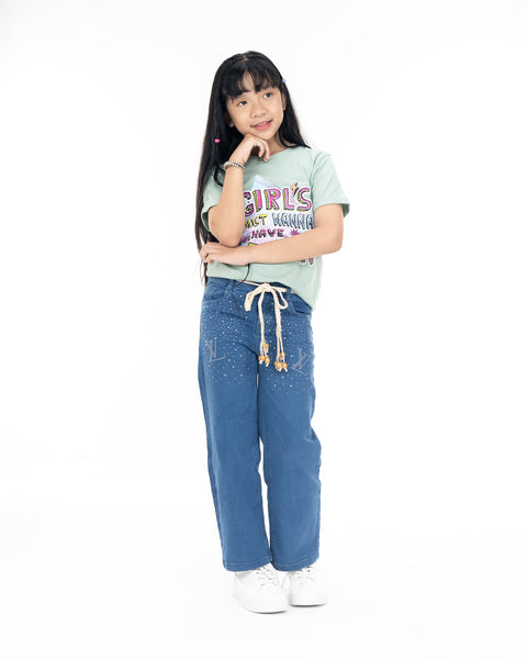 LV Stoned Denim MidBlue & SagaGreen Set