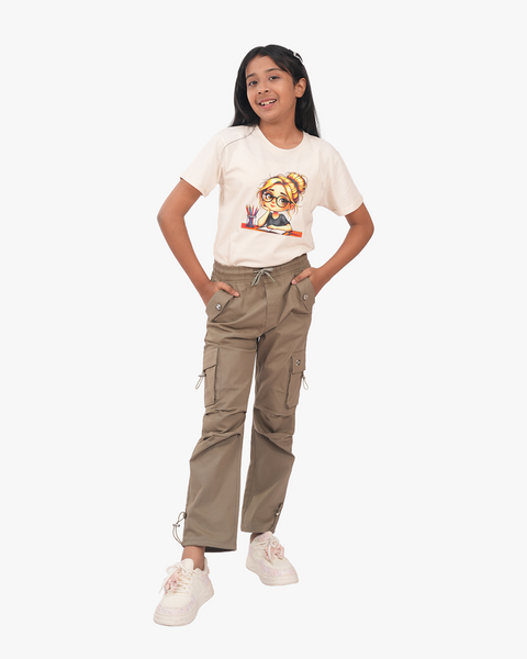 Adventure Club Cargo Set | Cargo + T-shirt | Olive + Stone Beige