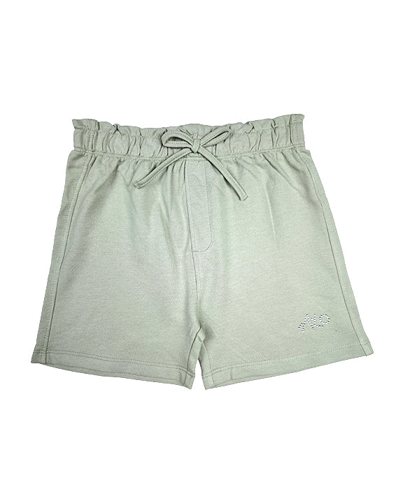 French Terry Girls Shorts |  Light Sage