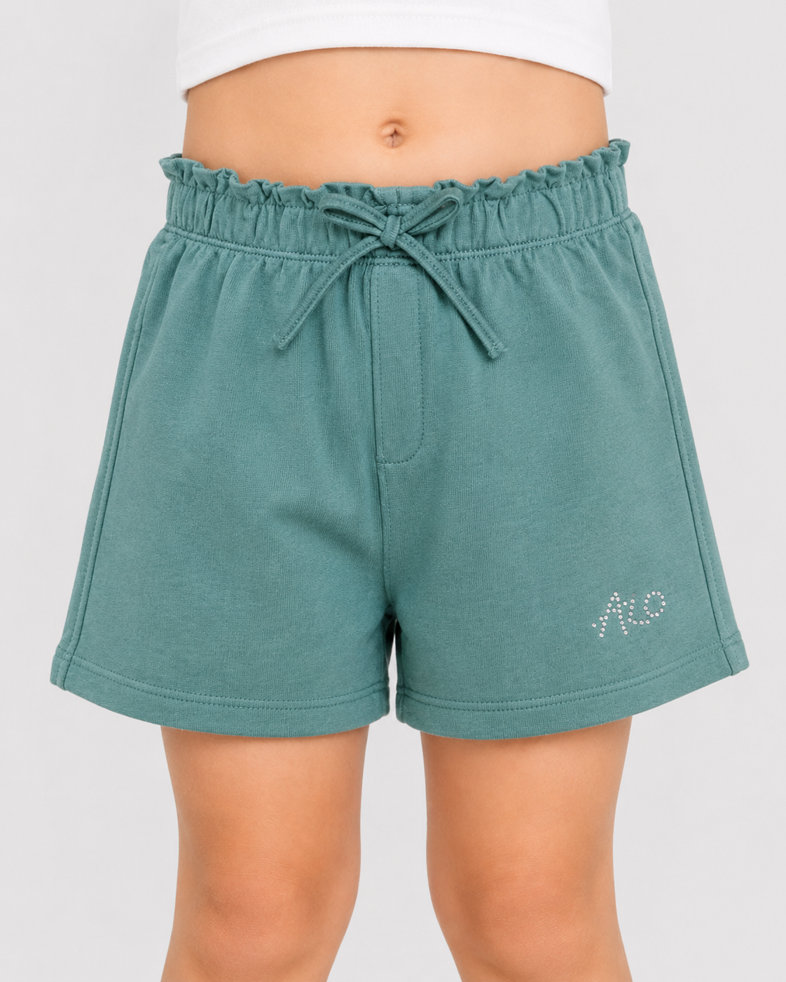 French Terry Girls Shorts |  Mint Green
