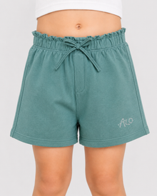 French Terry Girls Shorts |  Mint Green