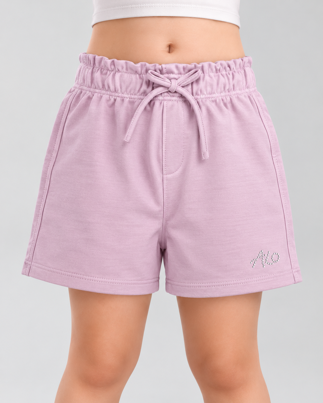 French Terry Girls Shorts |  Baby Pink