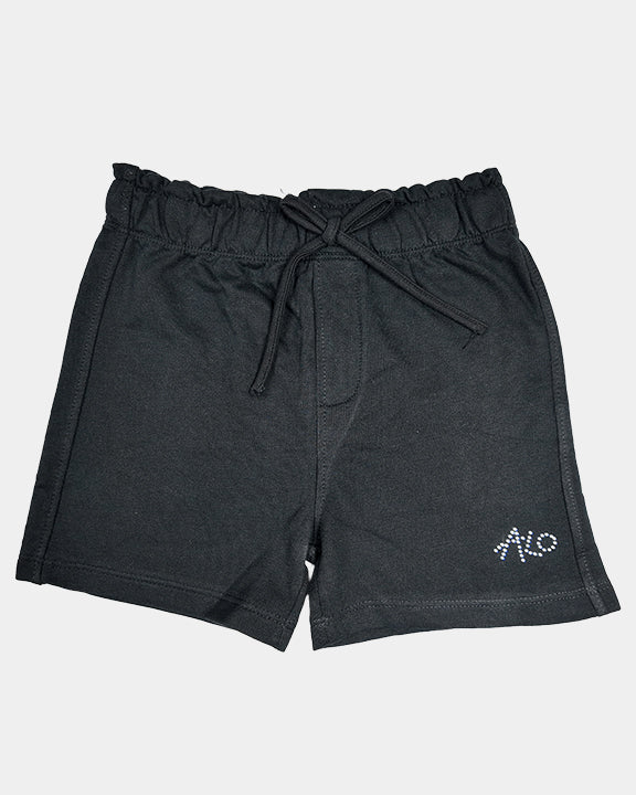 French Terry Girls Shorts | Black