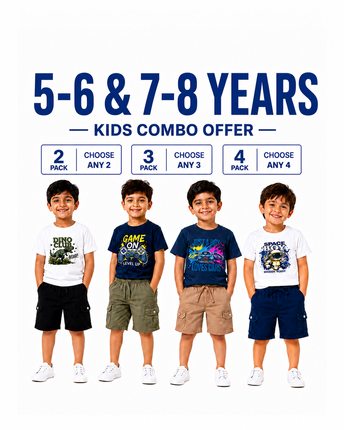 (5-6 & 7-8Years) kids Combo Offer!!