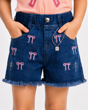 Kids Drop Shoulder T-Shirt & Shorts Set | Light Pink
