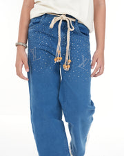 LV Stoned Denim MidBlue & Stone Beige Set