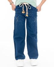 LV Stoned Denim IndigoBlue & SagaGreen Set