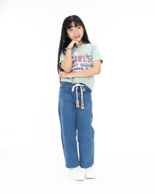 LV Stoned Denim Baggy | Mid Blue | Free T-Shirt