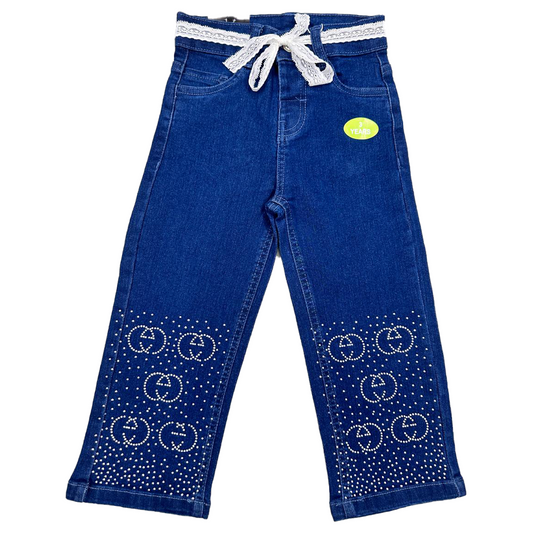 Trendy Kids Stoned BAGGY Pant | Indigo Blue