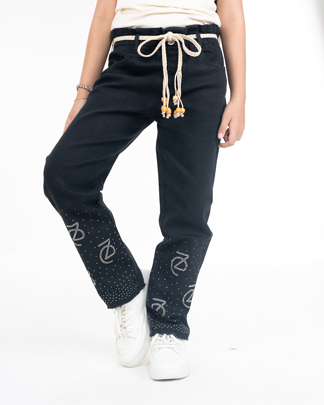 ZD Stoned Denim Black and Beige Set Secondary image