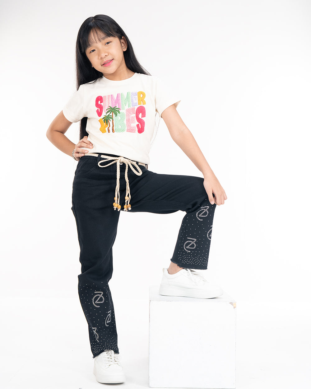 ZD Stoned Denim Baggy Pant | Black