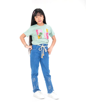 ZD Stoned Denim Baggy Pant | MidBlue