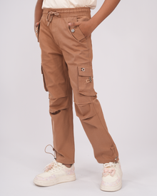Adventure Club Cargo Set | Cargo + T-shirt | Brown + Stone Beige