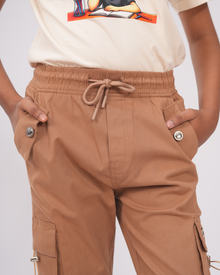 Adventure Club Cargo Set | Cargo + T-shirt | Brown + Stone Beige