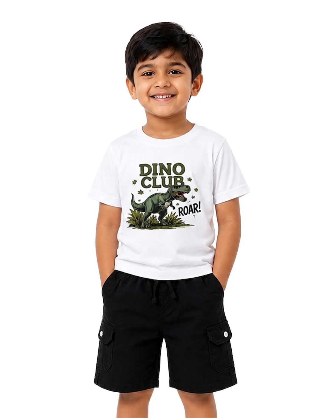 Dino Hunter (Boy's Cargo Shorts)