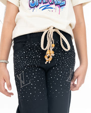 LV Stoned Denim Black & StoneBeige Set