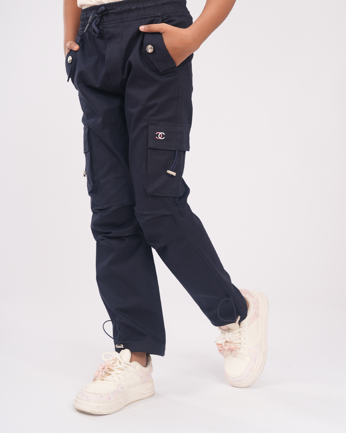 Adventure Club Cargo Set | Cargo + T-shirt | Navy + Stone Beige
