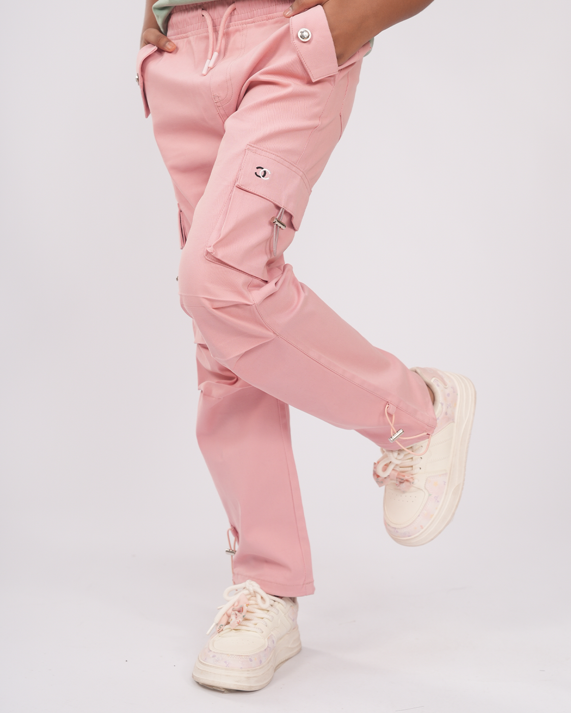 Adventure Club Cargo Set | Cargo + T-shirt | Pink + Sage Green