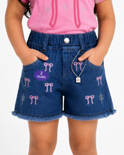 Kids Drop Shoulder T-Shirt & Shorts Set | Pink