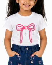 Kids Drop Shoulder T-Shirt & Shorts Set | White